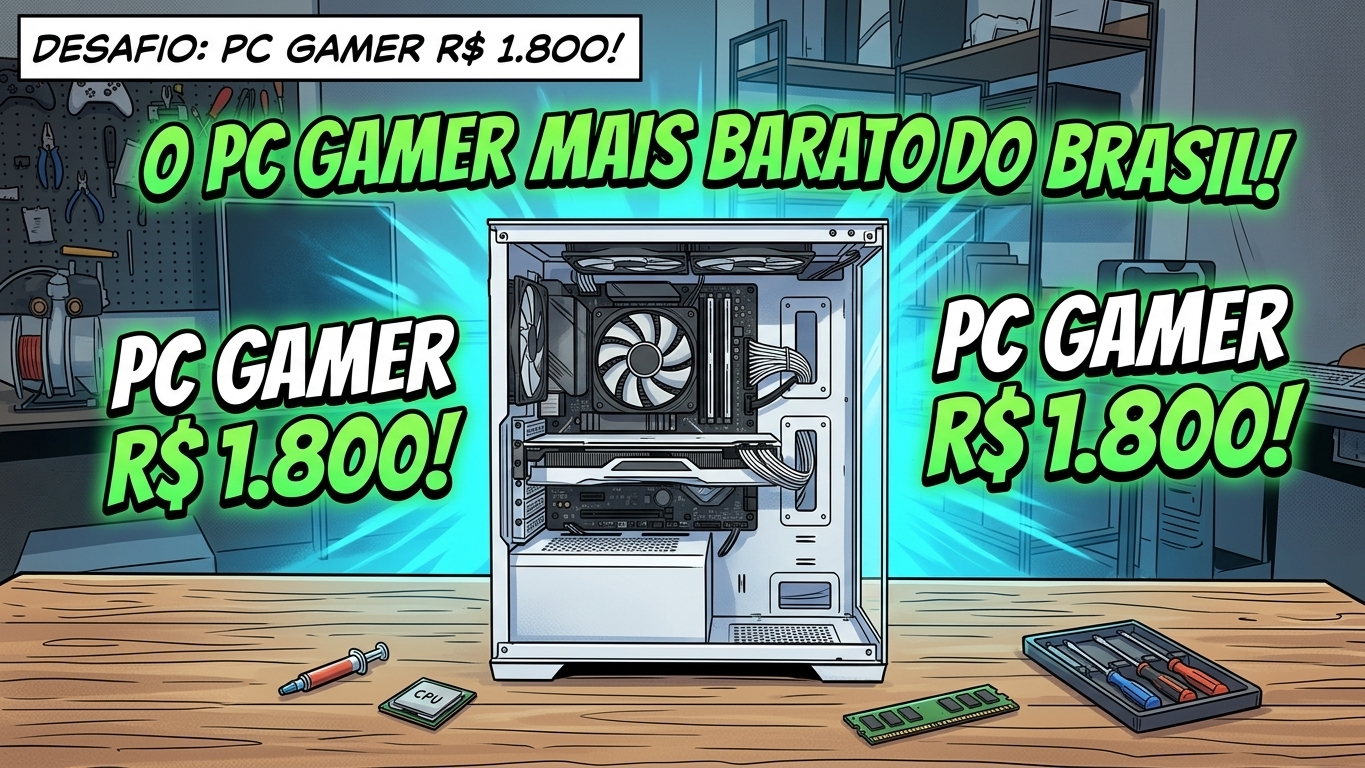 Como Montar um PC Gamer Barato de R$ 1.800 em 2026: Guia Completo Peça por Peça